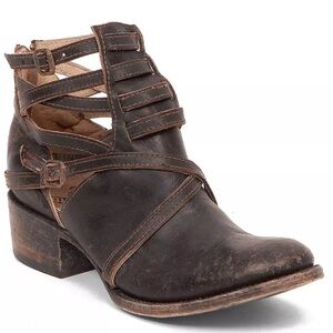 Women's Brown Leather Ankle Boots